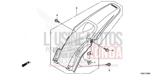 REAR FENDER CRF150RBE de 2014